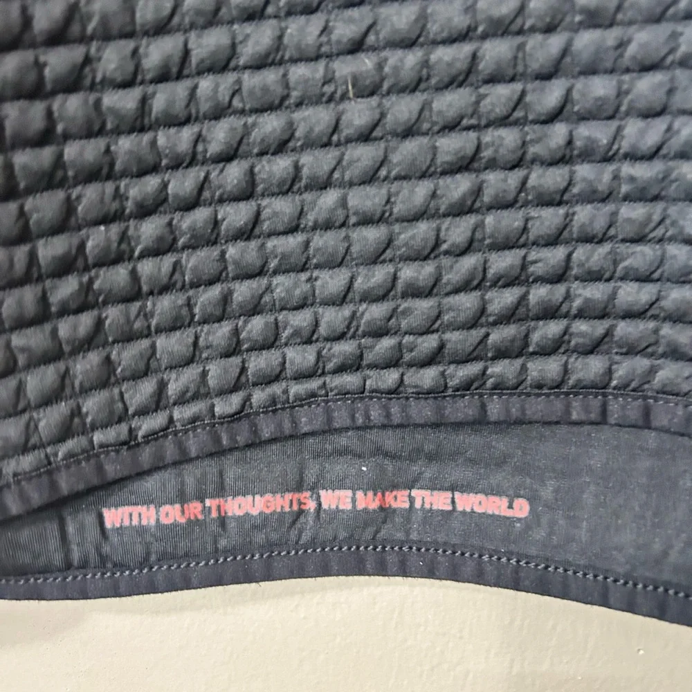 RHONE Men's Black Quilted Snap-Placket Pullover